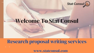 Research Proposal Writing Services