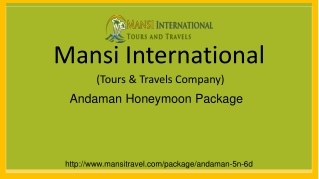 Andaman Honeymoon Package