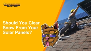 Should You Clear Snow From Your Solar Panels