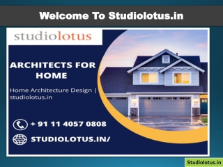 Home Architecture Design | studiolotus.in