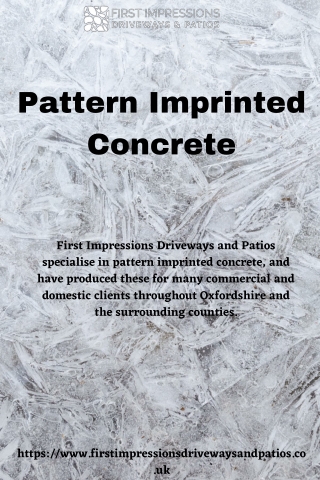 Pattern Imprinted Concrete