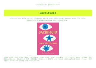 (B.O.O.K.$ Sacrificio (Epub Kindle)