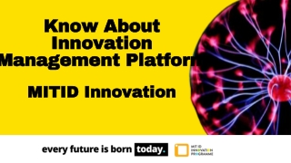 Innovation Management Platform - MIT ID Innovation