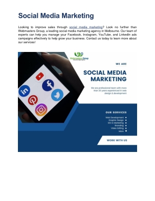 Social Media Marketing