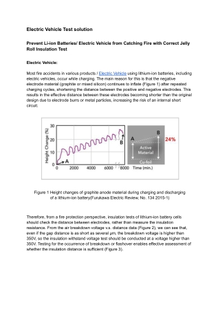 Electric Vehicle Test solution