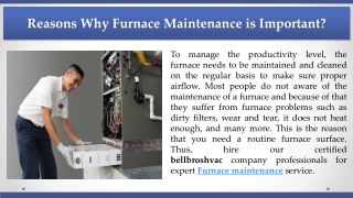 Reasons Why Furnace Maintenance is Important
