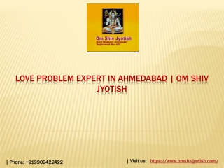 Love Problem Expert in Ahmedabad |Om Shiv Jyotish