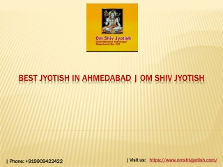 Best jyotish in ahmedabad |Om Shiv Jyotish