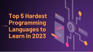 Top 5 Hardest Programming Languages to Learn In 2023