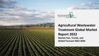 Agricultural Wastewater Treatment Market 2022-2031: Outlook, Growth, And Demand