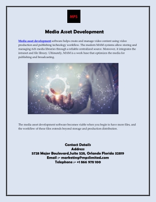 Media Asset Development