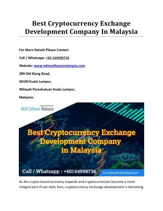 Cryptocurrency Exchange Development