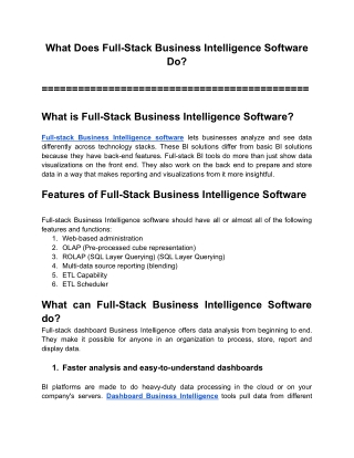 What Does Full-Stack Business Intelligence Software Do_
