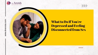 What to Do If You’re Depressed and Feeling Disconnected from Sex