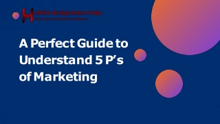 A Perfect Guide to Understand 5 P’s of Marketing