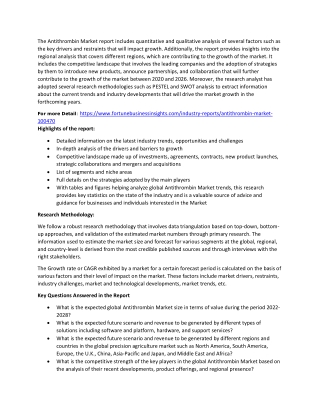 The Antithrombin Market report includes quantitative and qualitative analysis of several factors such as the key drivers