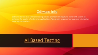 AI Based Testing