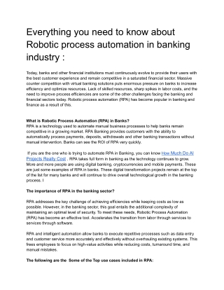 RPA in Banking - Google Docs