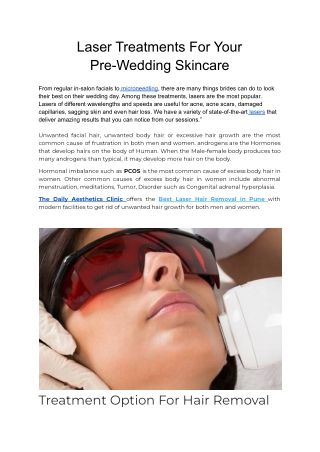 laser treatments for your pre-wedding skincare (1)