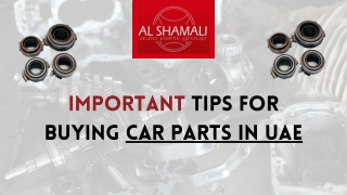 Choose the Best Car Parts Supplier in UAE -  Al Shamali