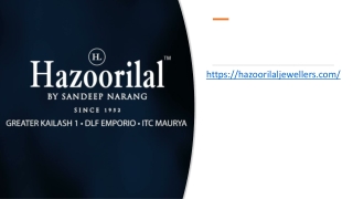 Hazoorilal Jewellers