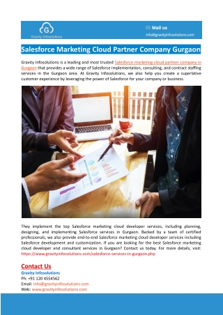 Salesforce Marketing Cloud Partner Company Gurgaon