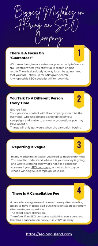 Biggest Mistakes in Hiring an SEO Company