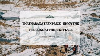 Thatharana Trek Price – Enjoy The Trekking At The Best Place