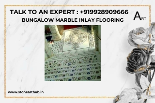 BUNGALOW MARBLE INLAY FLOORING - Call Now 9928909666