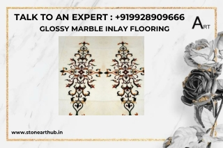 GLOSSY MARBLE INLAY FLOORING- Call Now 9928909666