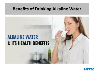 Benefits of Drinking Alkaline Water