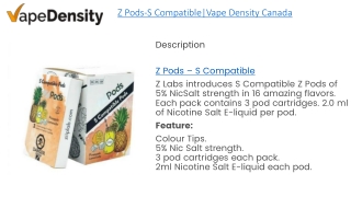 Z Pods-S Compatible