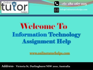 Information Technology Assignment Help PPT