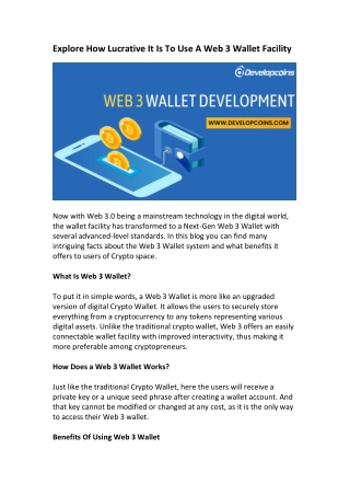 Web 3 Wallet Development