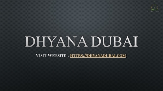 Dhyana Dubai- Pilates Classes in Dubai