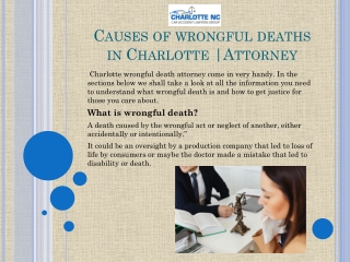 Wrongful Death lawyers in Charlotte