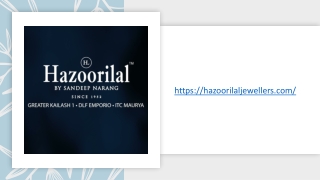 Hazoorilal Jewellers