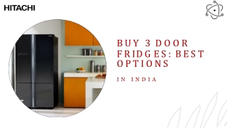 Buy Triple door fridges Best options in India