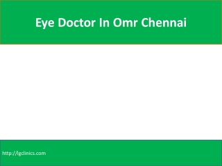Eye Specialist In Omr