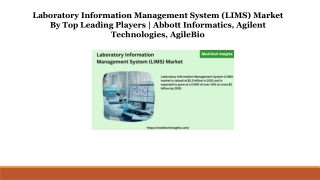 Laboratory Information Management System (LIMS) Market Research Report