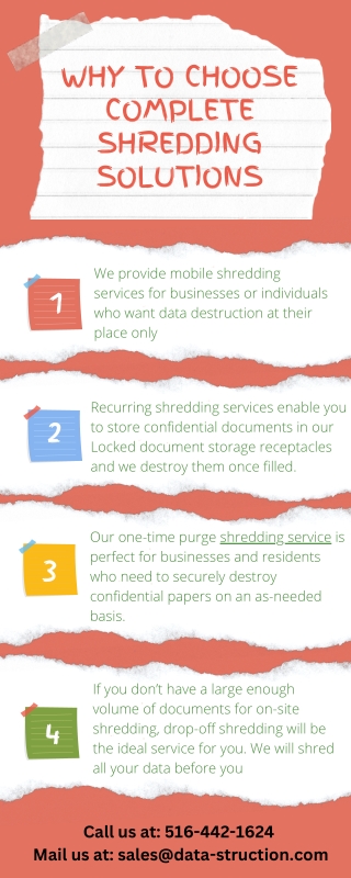 Why to Choose complete shredding solutions