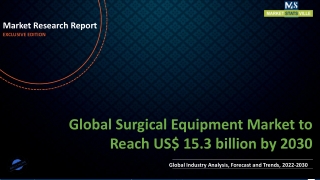 Surgical Equipment Market to Reach US$ 15.3 billion by 2030