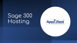 Sage 300 Hosting