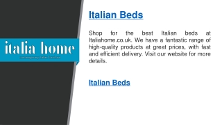 Italian Beds   Italiahome.co.uk