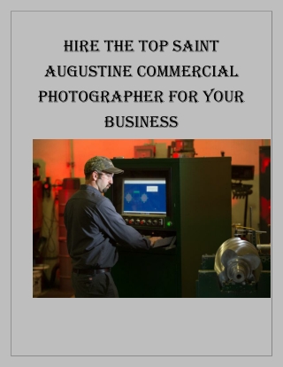 Saint Augustine Commercial Photographer