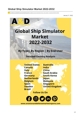 Ship simulator market