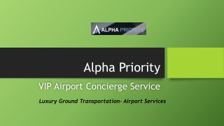 Luxury Ground Transportation- Airport Services