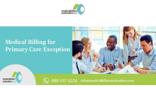 Medical Billing for Primary Care Exception