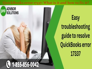 QuickBooks error 17337