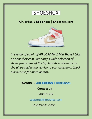 Air Jordan 1 Mid Shoes